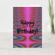 Rosa Tie Dye Grattis på födelsedagen Card Kort (Front)