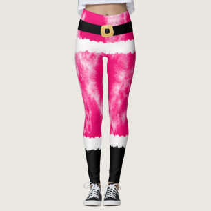 Rosa Tie Dye Jultomten Costume jul Leggings
