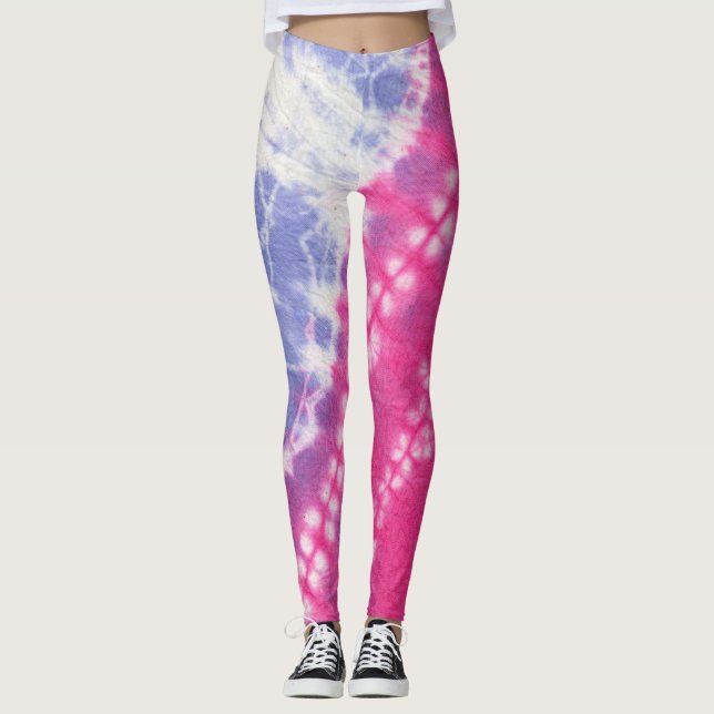 Rosa Tie Dye Leggings (Framsida)