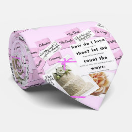 Rosa Tie Grooms Marskalkar Bröllop Hur går det för Slips