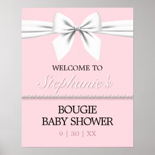  Rosa Tiffany Baby Shower Välkomstskylt Poster