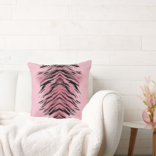 Rosa Tiger Abstrakt Kudde