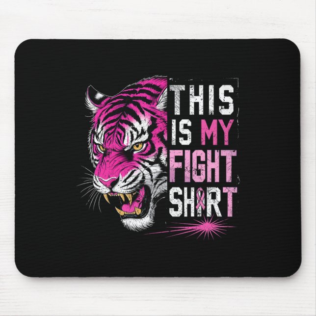 Rosa Tiger Fight Breast Cancer Awareness Design Musmatta (Framsidan)
