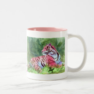 Rosa tigermugg Två-Tonad mugg