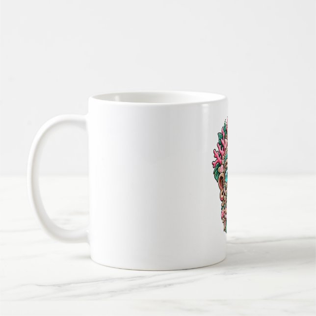 Rosa Tiki-kaffemugge i korall Kaffemugg (Vänster)