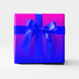 Rosa till blå övertoning presentpapper