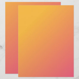 Rosa till Orangen Ombre Craft eller Skrapbooking P