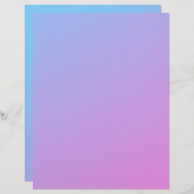 Rosa till Papper för återvunnet fartyg i Blue Ombr (Fram/baksida)