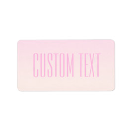 Rosa till Peach Sunset Ombre med Anpassade Text Adressetikett