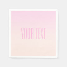 Rosa till Peach Sunset Ombre med Anpassade Text