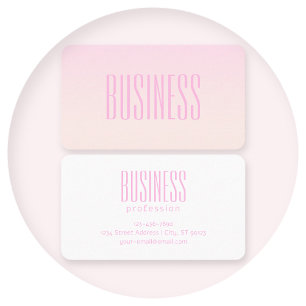 Rosa till Peach Sunset Ombre med Anpassade Text Visitkort