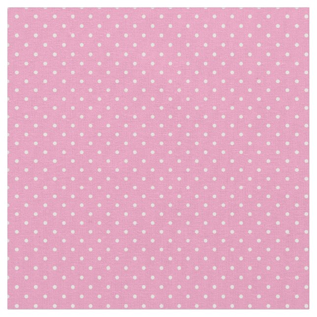 Rosa Tiny Dots Tyg (Närbild)