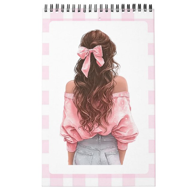 Rosa tjej 2026 liten kalender (Omslag)
