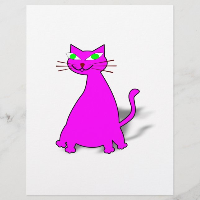 Rosa Tjock Katt (Framsida)