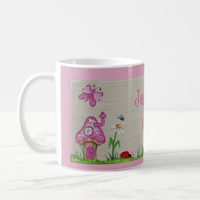 Rosa Toadstool Mugg (Vänster)