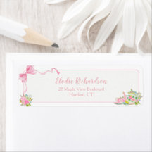 Rosa Tofsband Floral Returadress