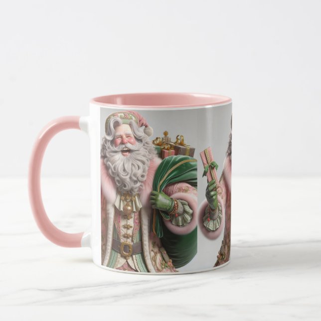 Rosa tomte, jul, författare Natasha Us   Mugg (Vänster)