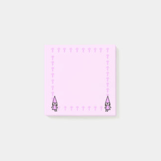 Rosa tomte med svamp Post it-lappar Post-it Block