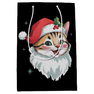 Rosa tomtehatt Retro söt kitty katt jul