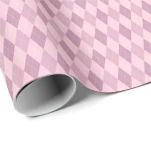 Rosa tonar Argyle-inslagspapper Presentpapper