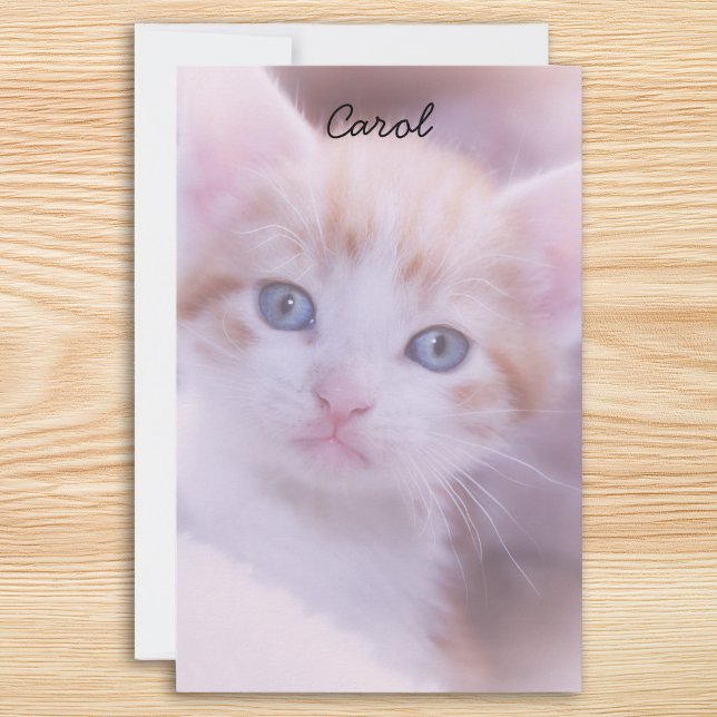 Rosa tonat två foto brevpapper (Pink Tinted Two Photo Stationery)