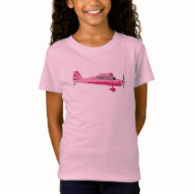 Rosa Toppen Decathlon Airplan Shirt for Girls
