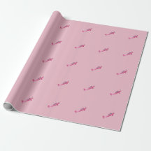 Rosa Toppen Decathlon Airplan Wrapping Papper
