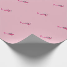 Rosa Toppen Decathlon Airplan Wrapping Papper