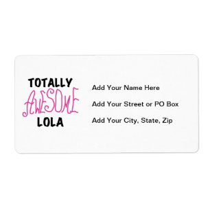 Rosa Totally Fantastisk Lola T-shirts och presente Fraktsedel