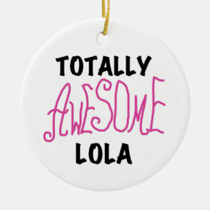 Rosa Totally Fantastisk Lola T-shirts och presente Julgransprydnad Keramik