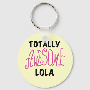 Rosa Totally Fantastisk Lola T-shirts och presente Nyckelring