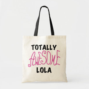 Rosa Totally Fantastisk Lola T-shirts och presente Tygkasse