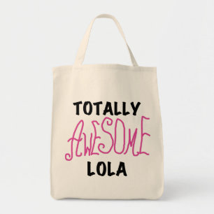 Rosa Totally Fantastisk Lola T-shirts och presente Tygkasse