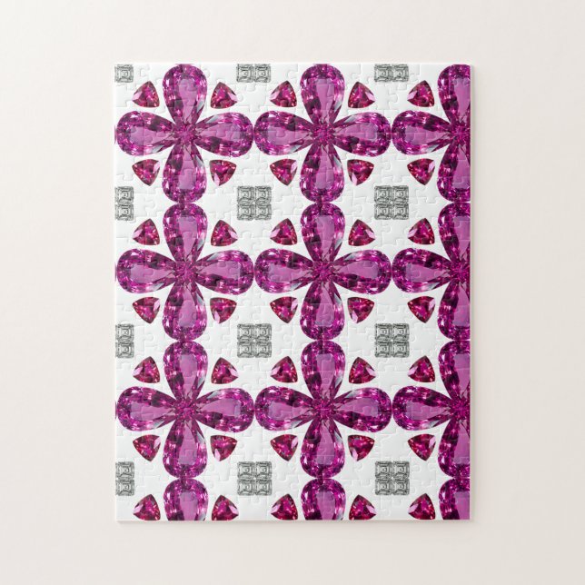 Rosa Tourmaline Diamond Art, Rosa Pussel (Vertikal)