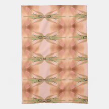 Rosa Towel med tulpaner