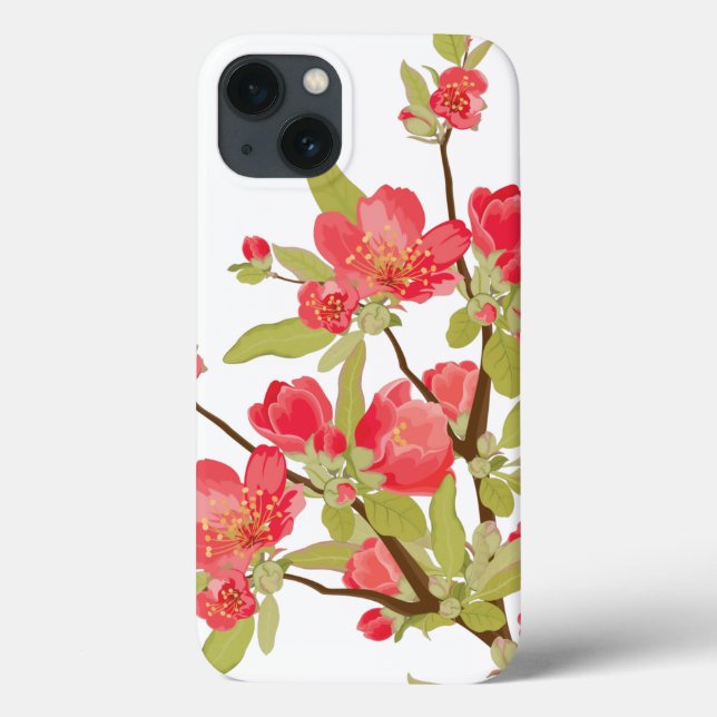 Rosa Träd Blommars iPad Mini Case (Baksida)