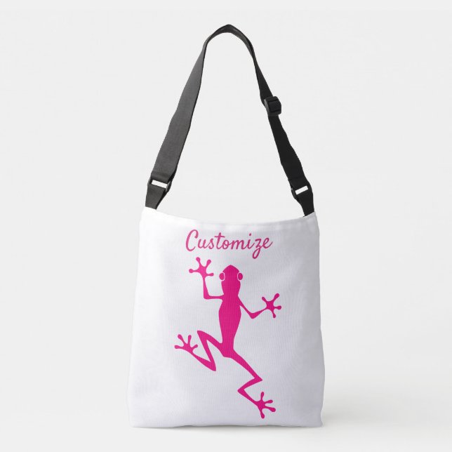 Rosa Träd Frog Thunder_Cove  Axelväska (Framsida)