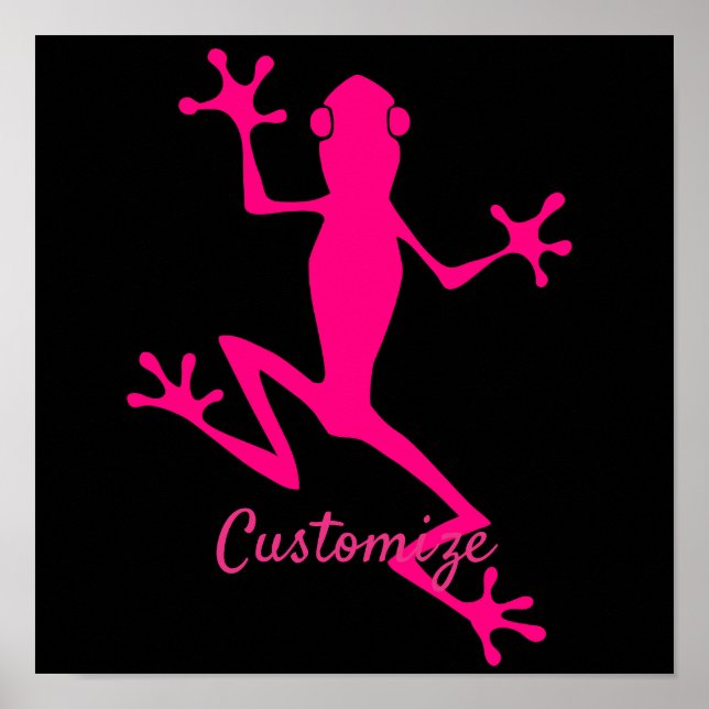 Rosa Träd Frog Thunder_Cove Poster (Framsidan)