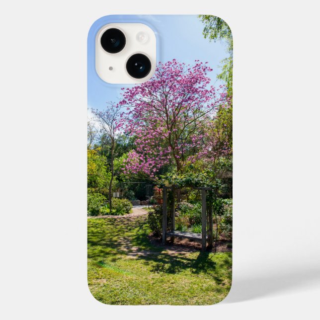 Rosa Träd i trädgården vid Descanso Gardens (Baksida)