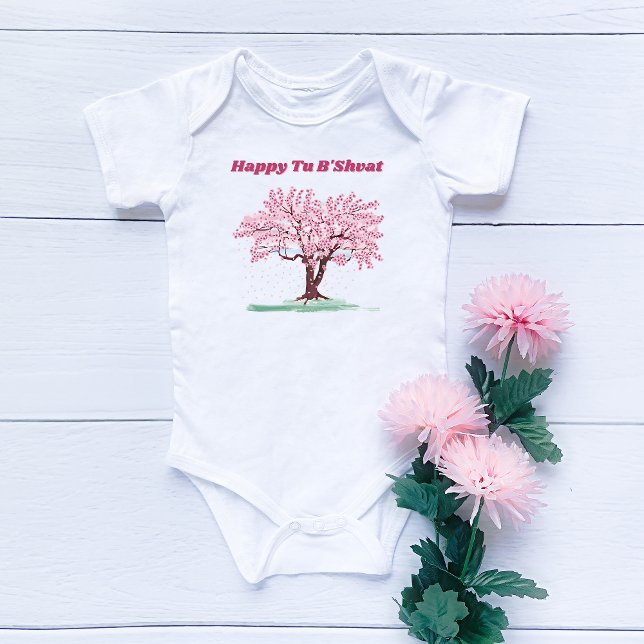 Rosa Träd judisk Lycklig Tu B'shvat / Bishvat T Shirt (Skapare uppladdad)
