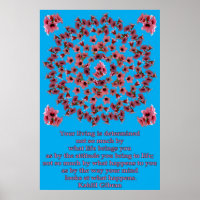 ROSA TRÄD KLOCKOR MANDALA 1