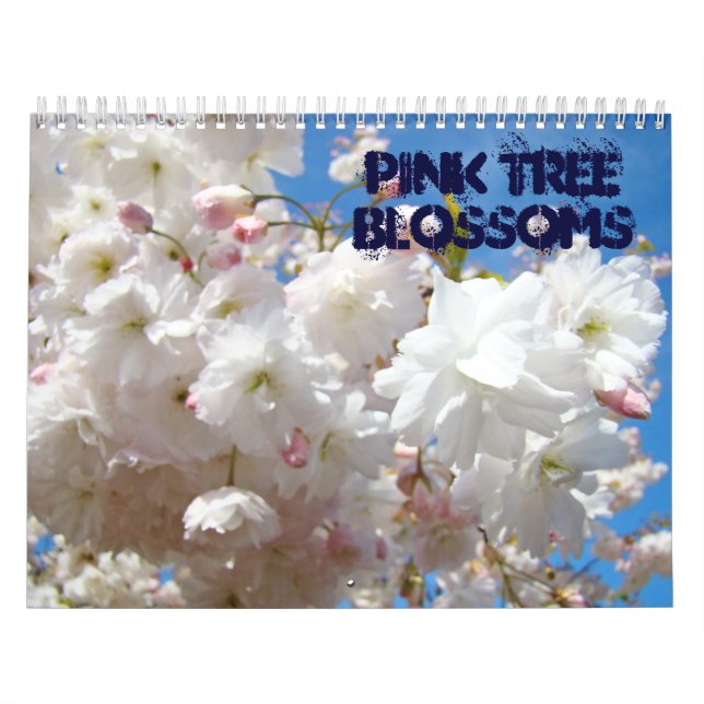 Rosa trädblommor Kalender anpassad Fotografi (Omslag)