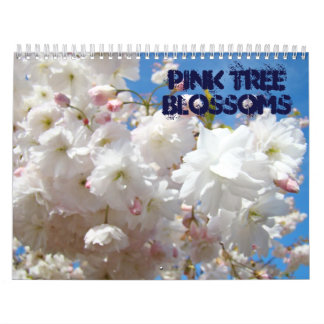 Rosa trädblommor Kalender anpassad Fotografi