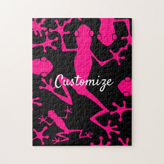 Rosa Trädfrosk Thunder_Cove  Pussel (Vertikal)