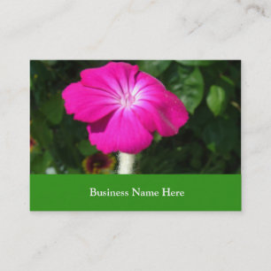 rosa trädgårdsblomma visitkort