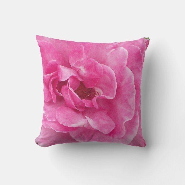 Rosa trädgårdsros kudde (Framsida)