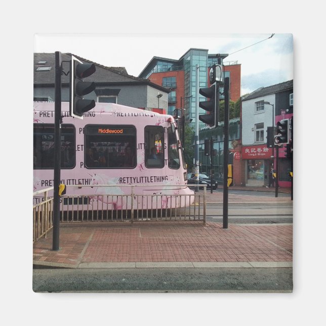 Rosa Tram Magnet (Framsidan)