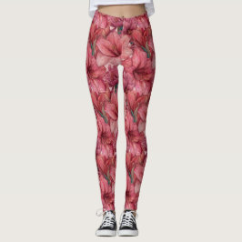 Rosa träningskläder Amaryllis Estetisk Mors Dag Leggings