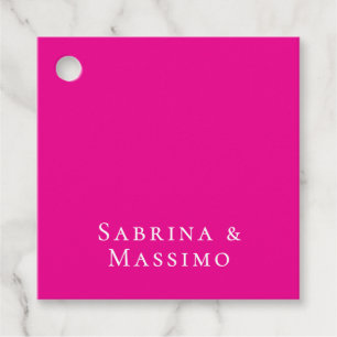 Rosa Trendig Modern Minimalist Ditt Namn Gåvor Etiketter