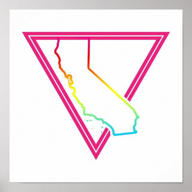 rosa triangel california poster (Framsidan)